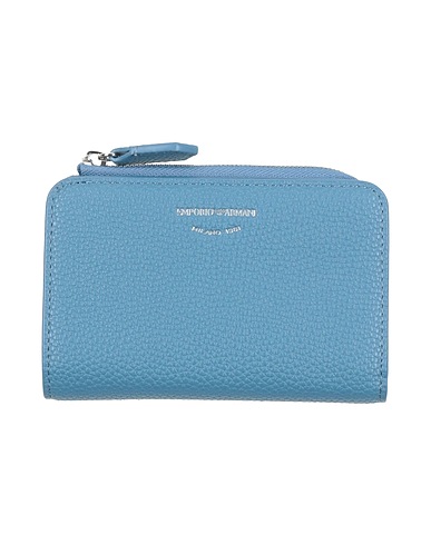 EMPORIO ARMANI Small Leather Goods Slate blue Leather