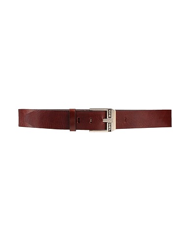 DIESEL Leather belt Dark brown Leather