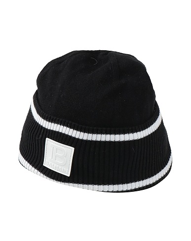 BALMAIN Hat 85% Cotton, 15% Cashmere, PVC - Polyvinyl chloride