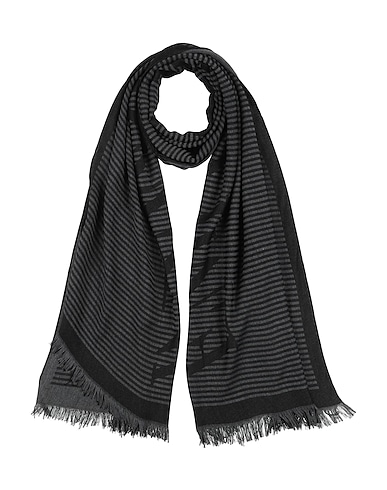 EMPORIO ARMANI Scarves and foulards Black 70% Viscose, 30% Polyester
