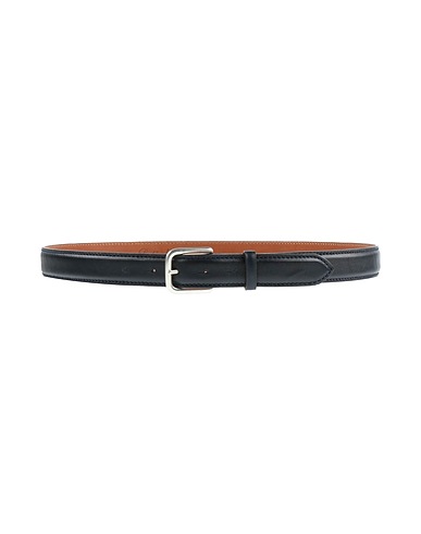 REPTILE'S HOUSE by GIANCARLO NEVOLA Leather belt Midnight blue Leather