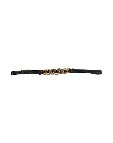 PINKO Thin belt Black Leather