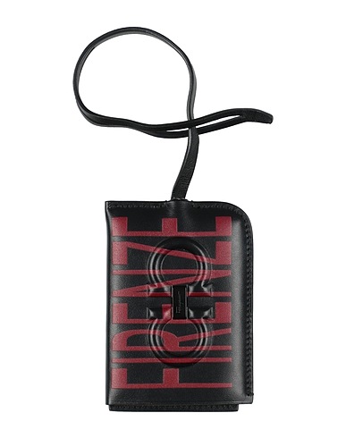 FERRAGAMO Document holder Black Leather