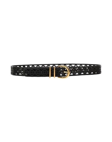 MAJE Regular belt Black 100% Cow leather