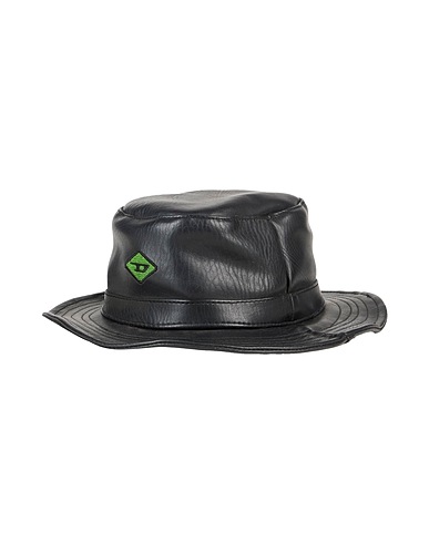 DIESEL Hat Black 100% PVC - Polyvinyl chloride