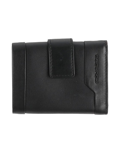 PIQUADRO Wallet Black Leather