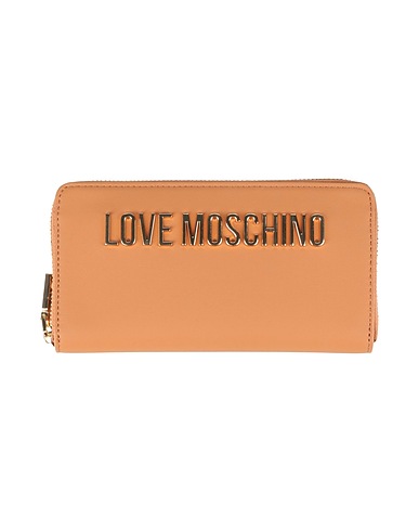 LOVE MOSCHINO Portafoglio Cammello 100% Poliuretano