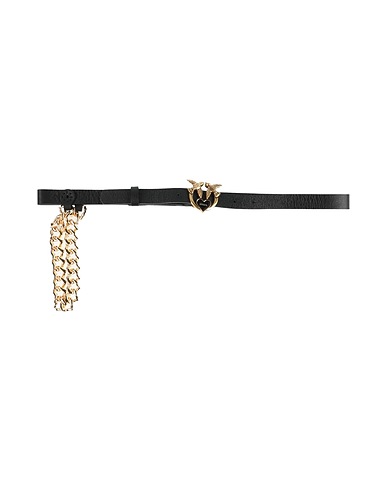 PINKO Thin belt Black Leather