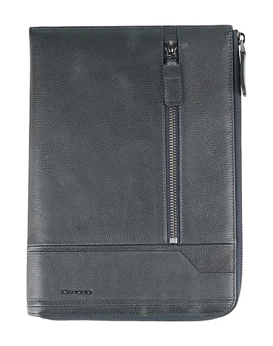 PIQUADRO Document holder Midnight blue Leather