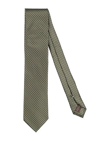 CANALI Ties and bow ties Military green 100% Silk