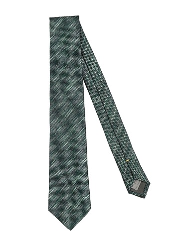 CANALI Cravatte e papillon Verde 100% Seta