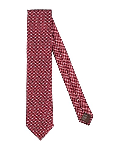 CANALI Ties and bow ties Burgundy 100% Silk