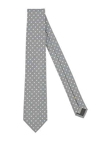 CANALI Cravatte e papillon Grigio 100% Seta