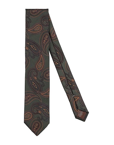 CANALI Ties and bow ties Dark green 100% Silk