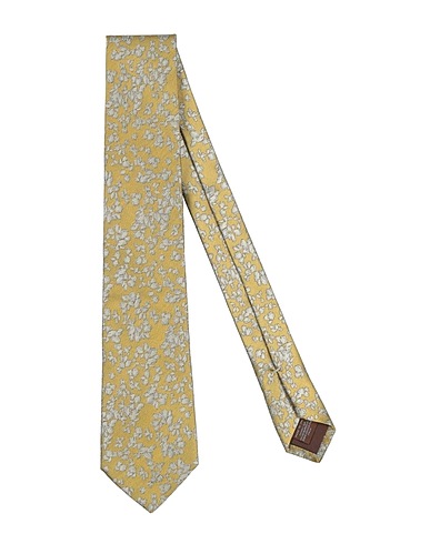 CANALI Ties and bow ties Mustard 100% Silk