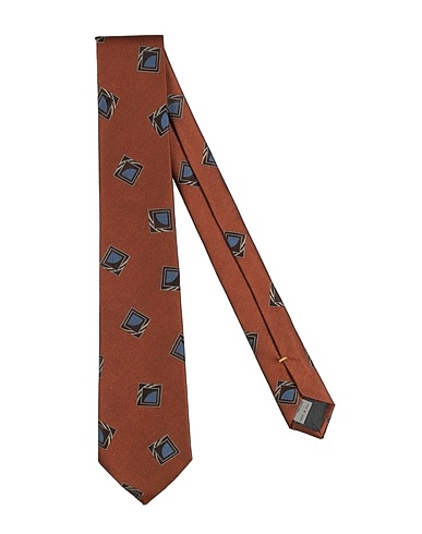 CANALI Ties and bow ties Brown 100% Silk