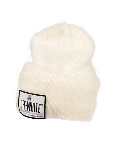 OFF-WHITE™ Hat White 50% Mohair wool, 32% Polyamide, 18% Wool