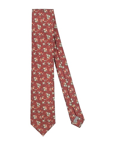 CANALI Ties and bow ties Brown 100% Silk
