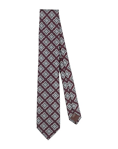 CANALI Ties and bow ties Burgundy 100% Silk