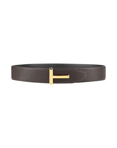 TOM FORD Regular belt Dark brown Calfskin