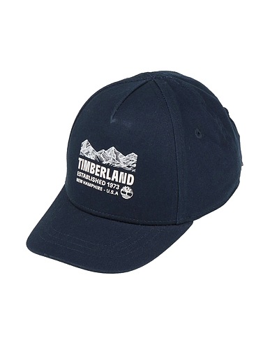 TIMBERLAND Hat Navy blue 100% Cotton