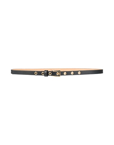 THEORY Thin belt Black Leather