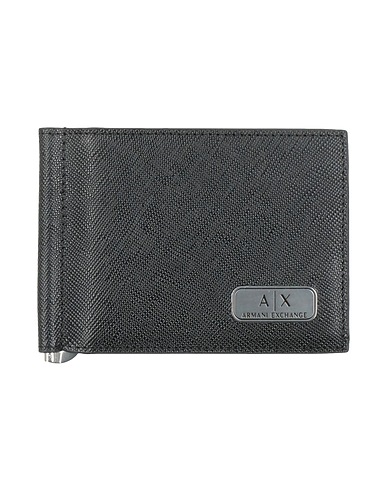 ARMANI EXCHANGE Wallet Black 100% Cow leather