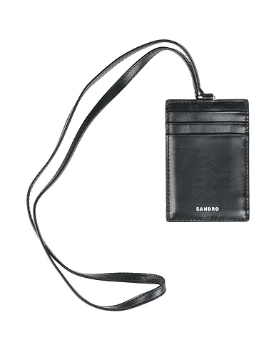 SANDRO Small Leather Goods Black Leather