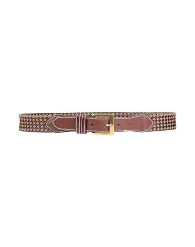 HACKETT Leather belt Brown 65% Cow leather, 35% Cotton