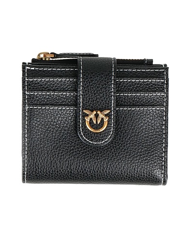PINKO Wallet Black Leather