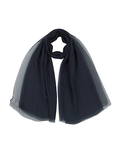 MAX MARA Scarves and foulards Navy 100% Silk