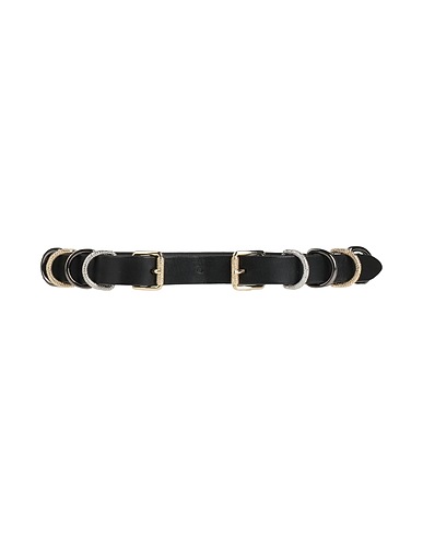 PINKO Thin belt Black Leather