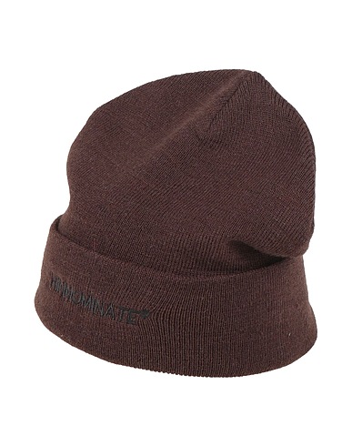 HINNOMINATE Hat Dark brown 50% Wool, 50% Acrylic