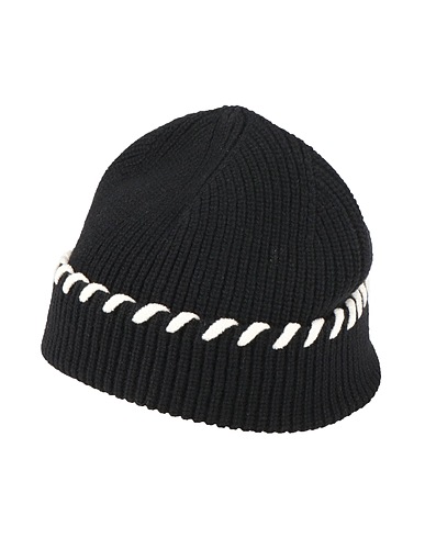 SANDRO Hat Black 78% Wool, 22% Polyamide, Cotton