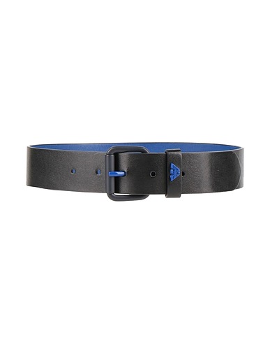 EMPORIO ARMANI Belt Black 70% Polyester, 30% Viscose, Polyurethane