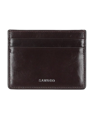 SANDRO Small Leather Goods Dark brown Leather