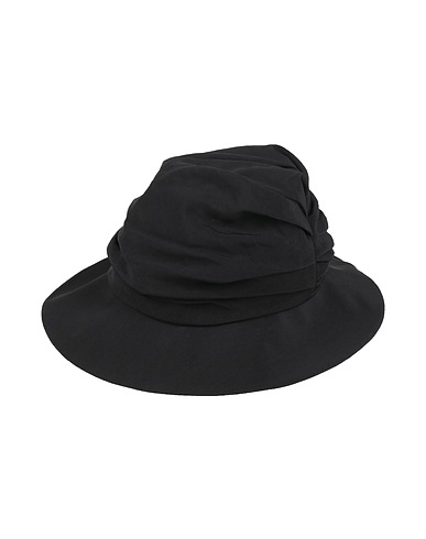 Y'S YOHJI YAMAMOTO Hat Black 57% Triacetate, 43% Polyester