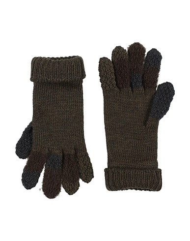 Y'S YOHJI YAMAMOTO Gloves Military green 90% Wool, 6% Mohair wool, 4% Nylon