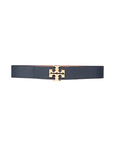 TORY BURCH Regular belt Navy blue Leather