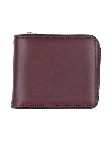 Y-3 Wallet Burgundy 100% Cowhide