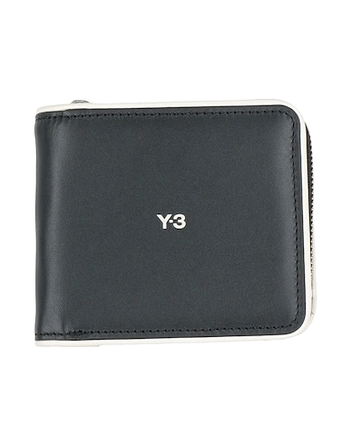 Y-3 Wallet Black 100% Cowhide