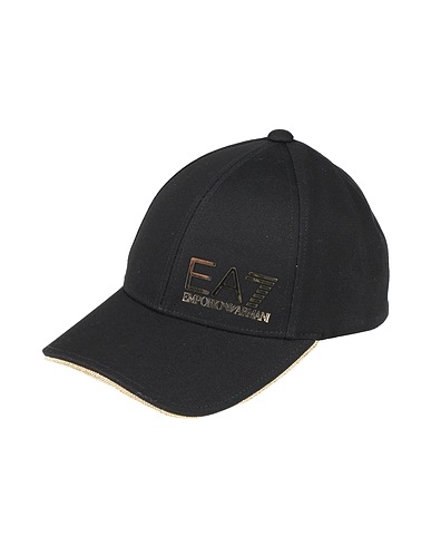 EA7 Hat Black 100% Cotton
