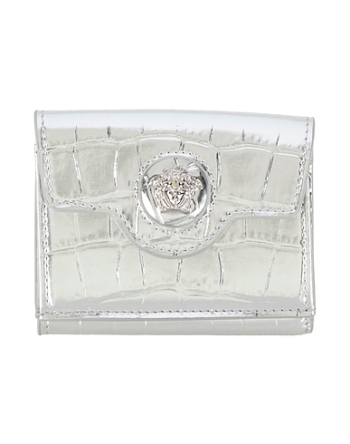 VERSACE Wallet Silver Leather