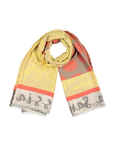 ALESSIA SANTI Scarves and foulards Sand 50% Cotton, 30% Viscose, 20% Metallic fiber