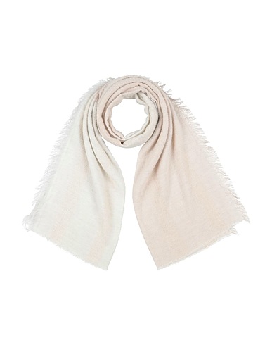 PUROTATTO Scarves and foulards Cream 45% Viscose, 20% Polyester, 17% Virgin Wool, 16% Synthetic fibers, 2% Alpaca wool