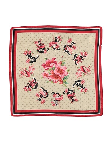 PINKO Scarves and foulards Brick red 100% Silk