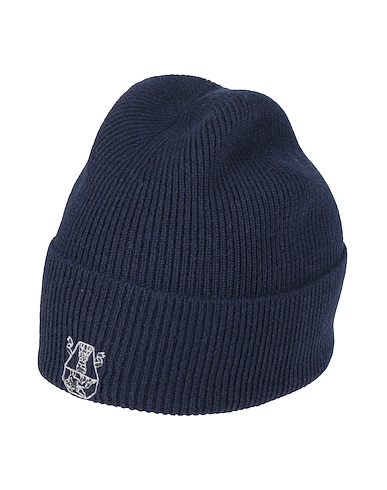 BRUNELLO CUCINELLI Hat Navy 100% Cashmere