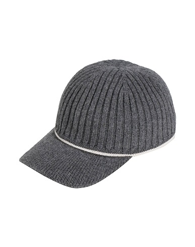 BRUNELLO CUCINELLI Hat Grey 43% Wool, 32% Polyamide, 20% Cashmere, 5% Silk