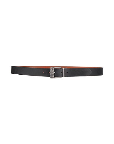 ARMANI EXCHANGE Leather belt Black 100% Regenerated leather, Cow leather