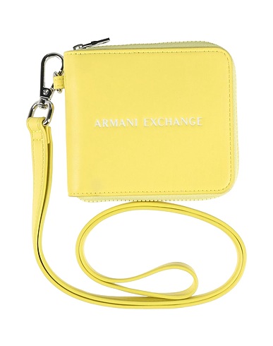 ARMANI EXCHANGE Кожаные аксессуары Зелёный лайм 100% Полиэстер, Полиуретан